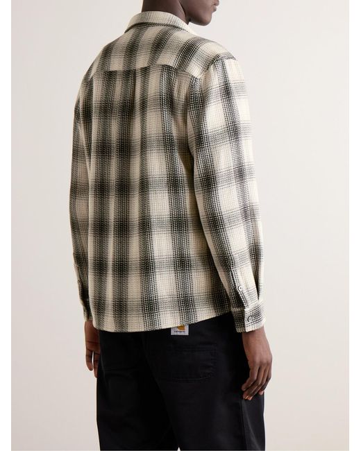 FRAME Gray Baja Checked Cotton Shirt for men