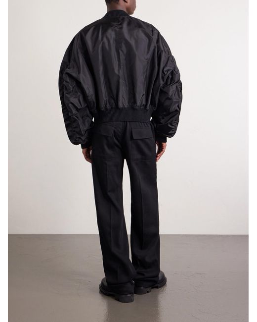 Rick Owens Blue Secchia Flight Bomber Jacket for men