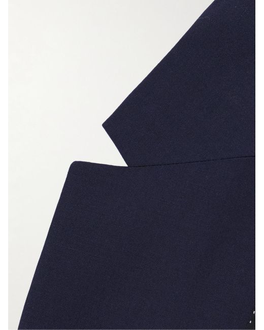 Dries Van Noten Schmal geschnittenes Sakko aus Wolle in Blue für Herren