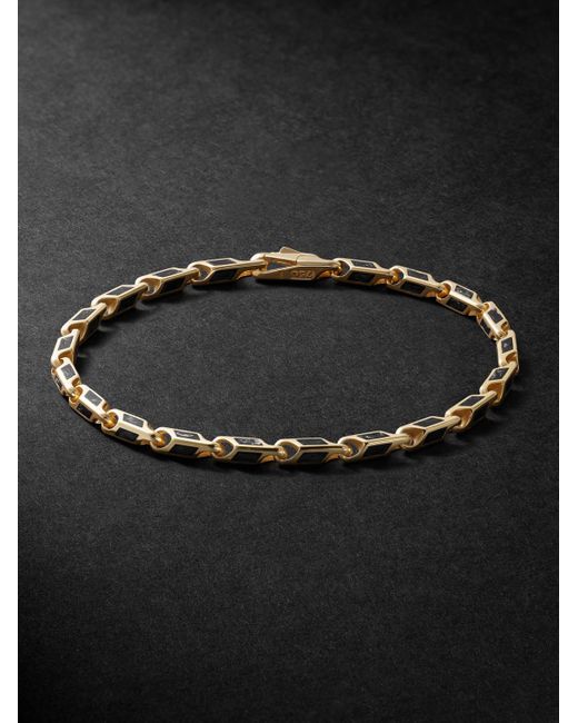 David Yurman Black Streamline® 18-karat Gold Forged Carbon Bracelet for men