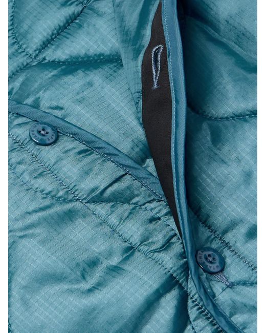 (w)taps Blue Wlj Logo-Appliquéd Quilted Nylon-Ripstop Jacket for men