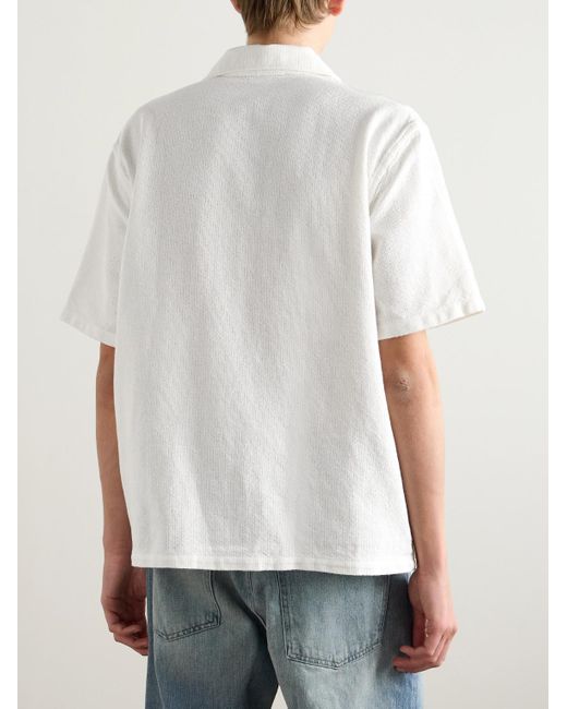 Our Legacy White Camp-Collar Cotton Shirt for men