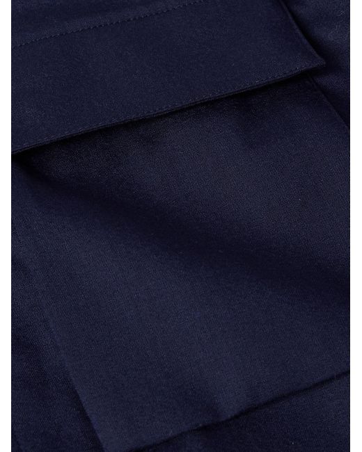 Kiton Hemdjacke aus einer Wollmischung in Blue für Herren