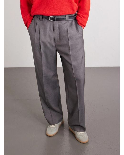 Maison Margiela Gray Replica Leather And Suede Sneakers for men