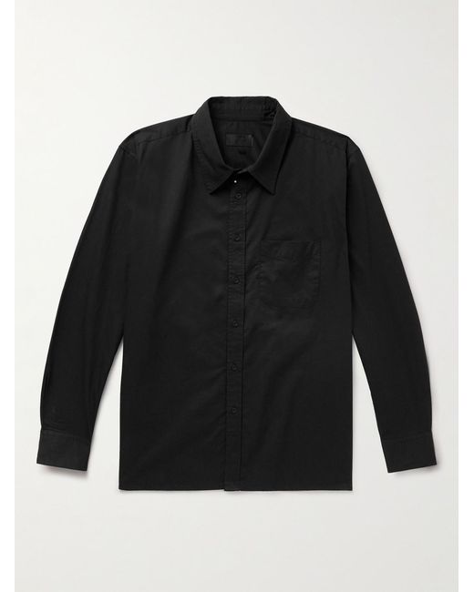 Nili Lotan Black Finn Cotton-Poplin Shirt for men