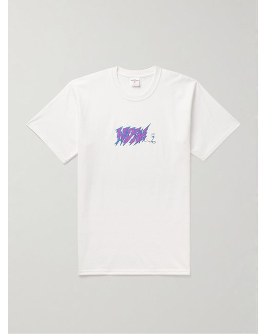 T-shirt in jersey di cotone con logo Circuit di Noah NYC in White da Uomo