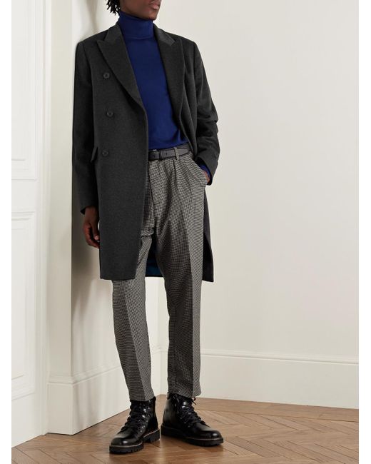 Cappotto Doppiopetto di Paul Smith in Black da Uomo