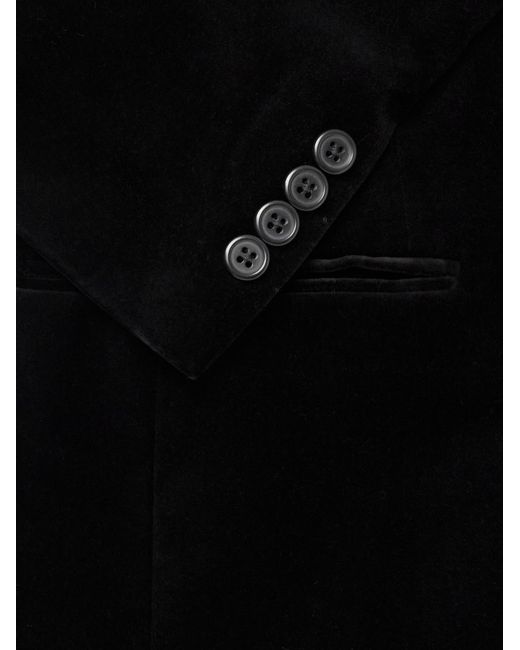 Polo Ralph Lauren Black Cotton-Velvet Blazer for men