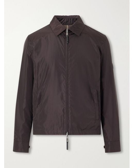 Burberry Gray Logo-Appliquéd Shell Jacket for men