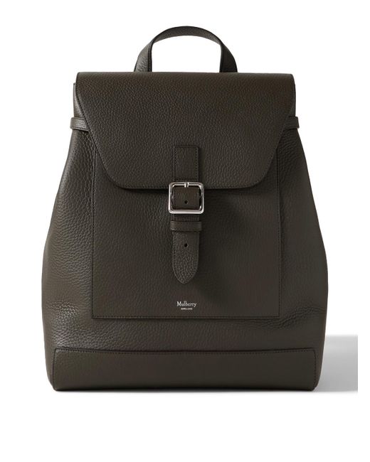 Mulberry Black Chiltern Full-Grain Leather Backpack for men