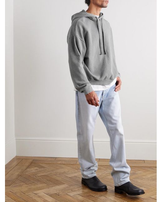 Agolde Gray Salford Cotton-Jersey Hoodie for men