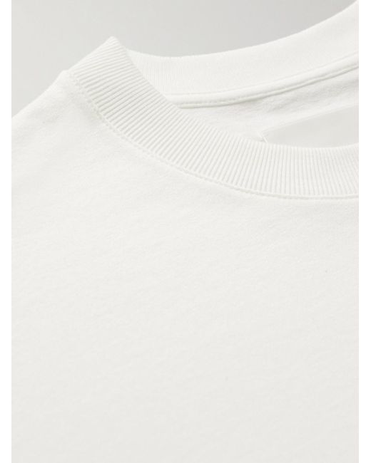 Jil Sander Natural Logo-Printed Cotton-Jersey T-Shirt for men