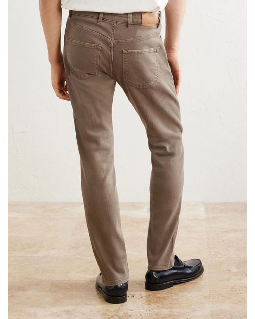 Peter Millar Natural Fairfield Straight-leg Garment-dyed Jeans for men