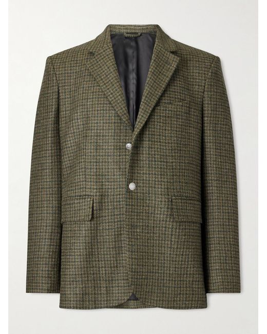 Bode Green Morris Houndstooth Wool Suit Jacket for men