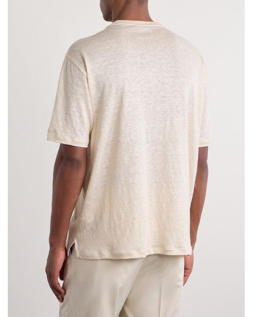 Ralph Lauren Natural Linen-Jersey T-Shirt for men