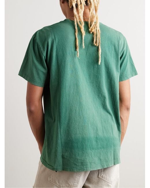 GALLERY DEPT. Green Vintage Logo-print Cotton-jersey T-shirt for men