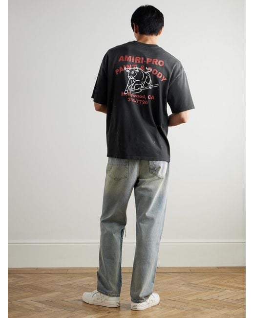 Amiri Black Bull Oversized T-Shirt for men