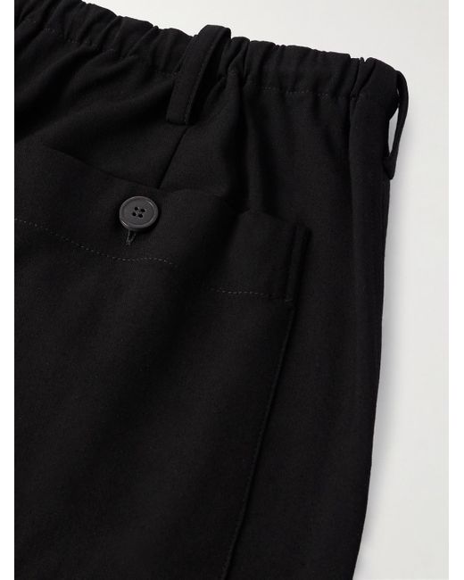 Dries Van Noten Black Straight-leg Stretch-twill Trousers for men