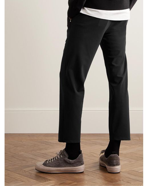 Theory Black Curtis Slim-fit Precision Ponte Trousers for men