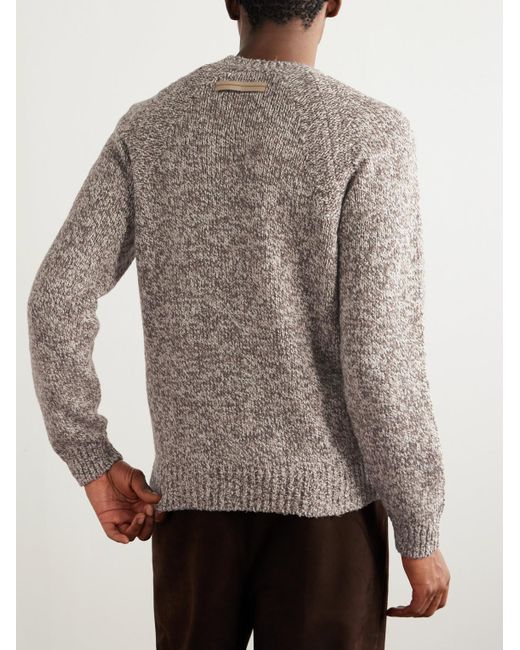 Zegna Pullover aus Baumwolle in Gray für Herren