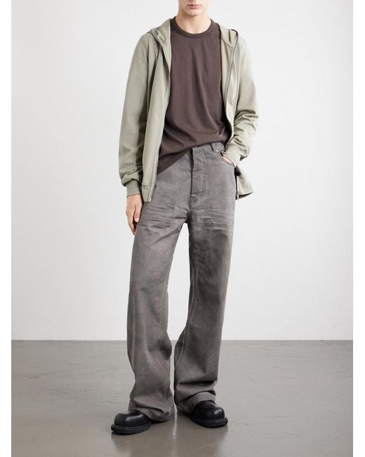 Rick Owens Brown Brad Cotton-Jersey T-Shirt for men