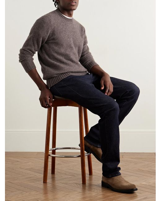 Piacenza 1733 Gray Cashmere-blend Sweater for men