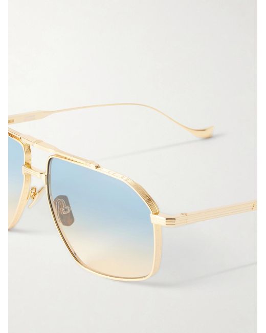 Cutler & Gross Blue 1424 Aviator-Style-Tone Sunglasses for men