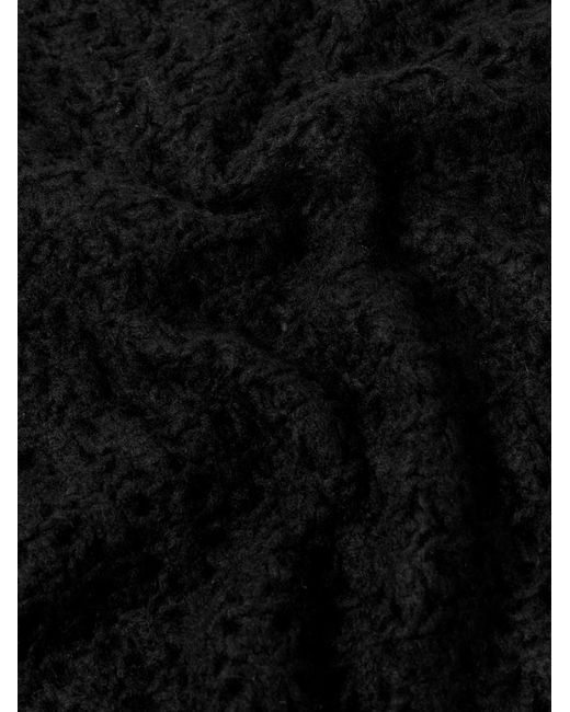 Séfr River ärmelloser Pullover aus Kaschmir in Lochstrick in Black für Herren