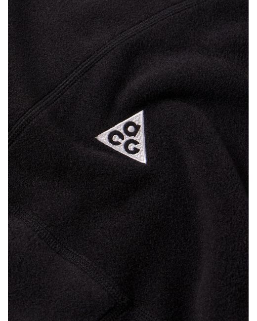 Nike Blue Acg Wolf Tree Logo-embroidered Polartec® Fleece Sweater for men