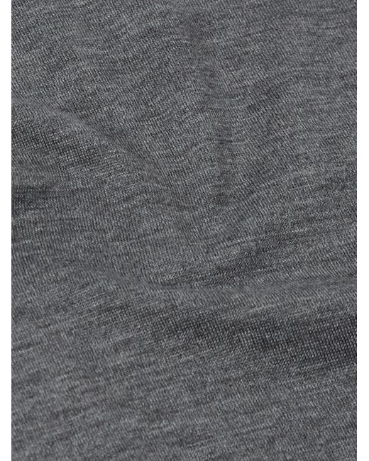 Brunello Cucinelli Gray Silk And Cotton-blend Rollneck Sweater for men