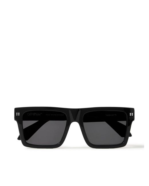 Off-White c/o Virgil Abloh Black Lawton D-frame Acetate Sunglasses for men