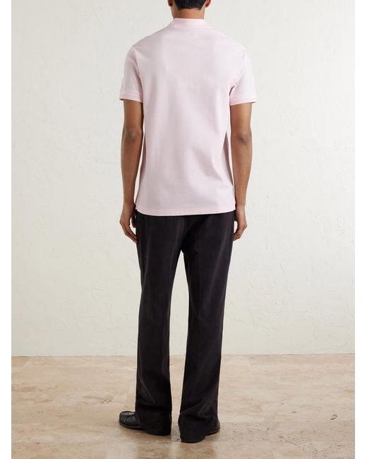 Burberry Pink Eddie Ekd Cotton Polo Shirt for men