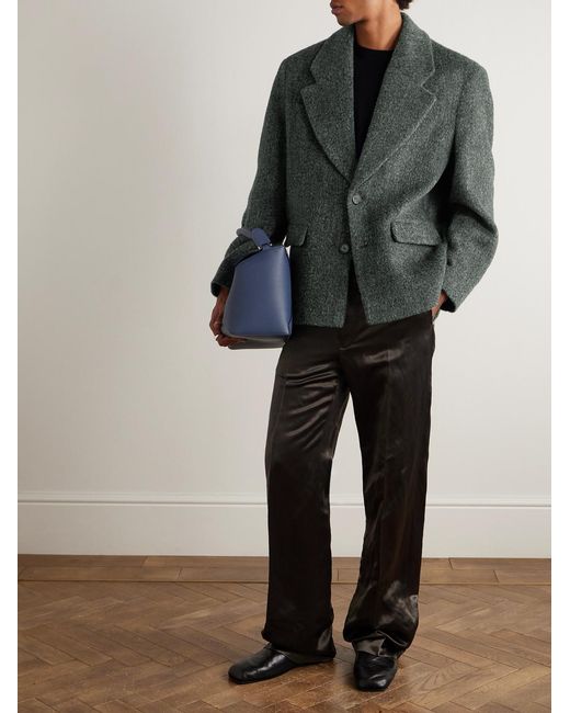 Séfr Green Argento Brushed-Knit Blazer for men