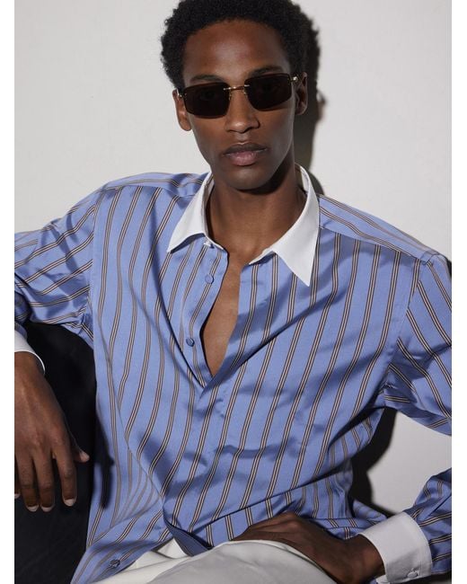 Tom Ford Metallic Square-frame Titanium And Acetate Sunglasses for men