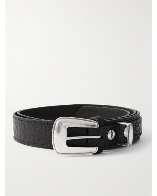 Lemaire Black 3Cm Full-Grain Leather Belt for men