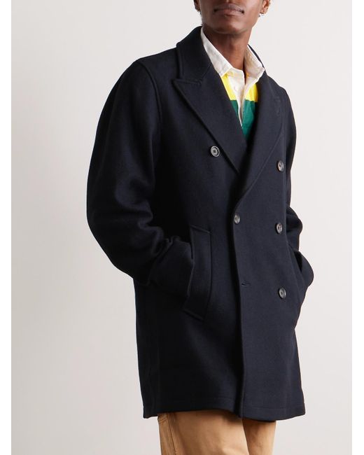 Cappotto Doppiopetto di Oliver Spencer in Blue da Uomo