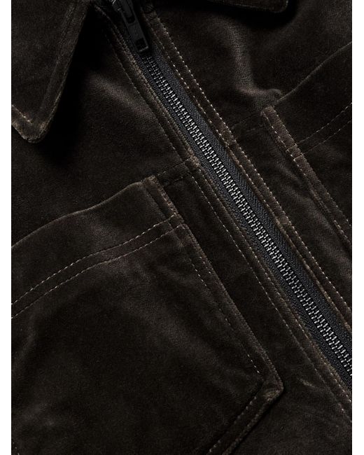 Oliver Spencer Black Norton Cotton-velvet Jacket for men