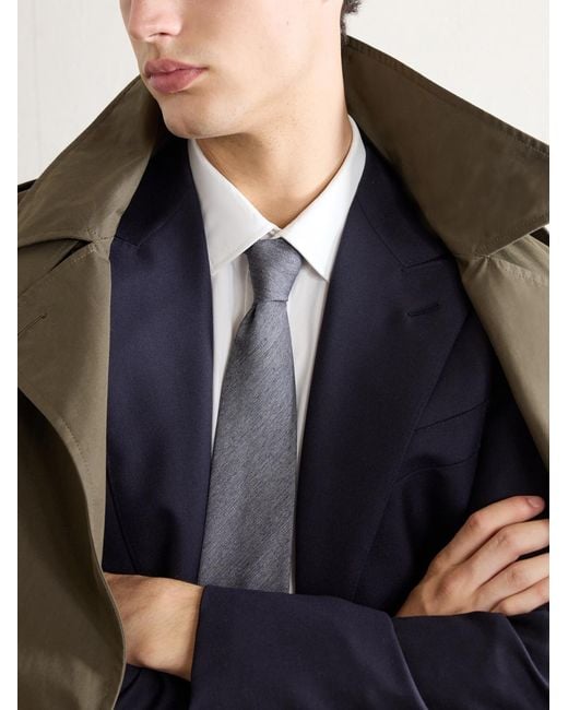 Paul Smith White 8Cm Silk And Wool-Blend Tie for men