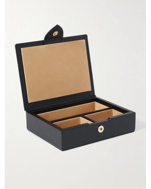 Portagioie Piccolo di Smythson in Black da Uomo