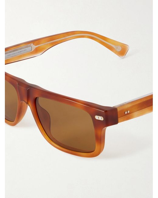 Brunello Cucinelli Brown Square-Frame Acetate Sunglasses for men