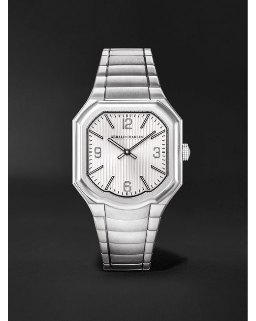 Gerald Charles Black Masterlink 2h Automatic 38mm Stainless Steel Watch for men