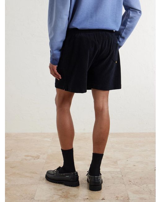 GALLERY DEPT. Blue Zuma Straight-Leg Logo-Print Organic Cotton-Jersey Shorts for men