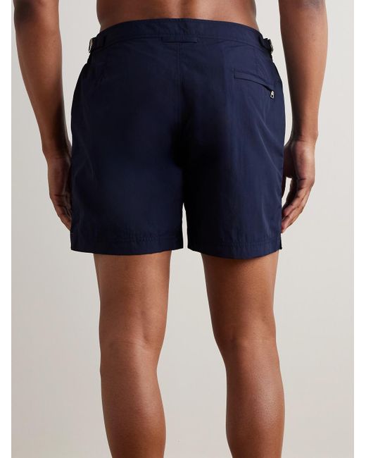 Orlebar Brown Blue Bulldog Mid-Length Swim Shorts for men
