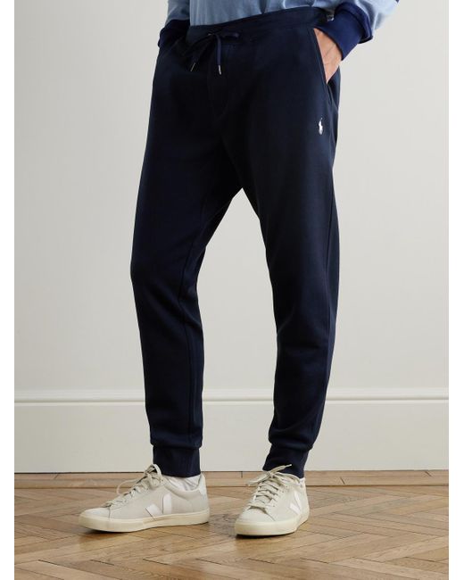 Polo Ralph Lauren Blue Slim-Fit Tapered Jersey Sweatpants for men