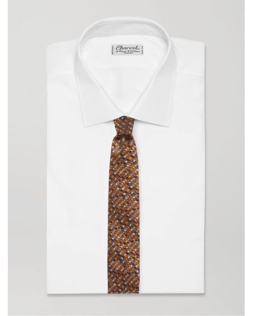 Missoni Krawatte aus Seiden-Jacquard in Brown für Herren