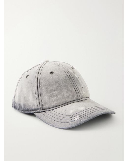 Our Legacy Gray Distressed Denim Cap for men