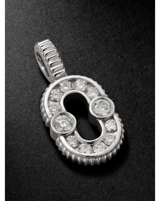 Viltier Black Magnetic 18-Karat Diamond Pendant for men