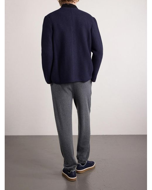 Loro Piana Gray Merano Tapered Cashmere Trousers for men