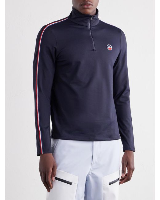 Fusalp Blue Mario Iii Logo-Appliquéd Stretch-Jersey Base Layer for men