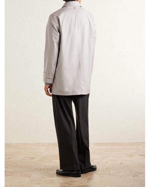Herno White Storm System Wool Coat for men